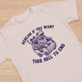 Schreeuw als je grappige geïllustreerde kikkerrat  t-shirt