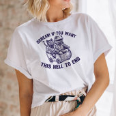 Schreeuw als je grappige geïllustreerde kikkerrat  t-shirt