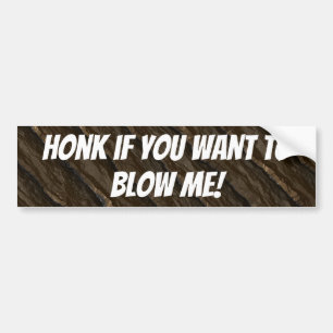 Schreeuw als je me wilt opblazen! bumpersticker