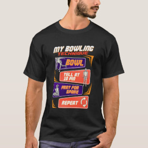 Schreeuw bij 10 pins bowling team grappige bowler  t-shirt