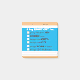 Schreeuw de erkenning van werknemers na de IT-awar Post-it® Notes