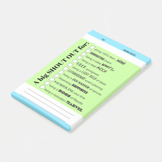 Schreeuw de erkenning van werknemers na de IT-awar Post-it® Notes (Schuin)