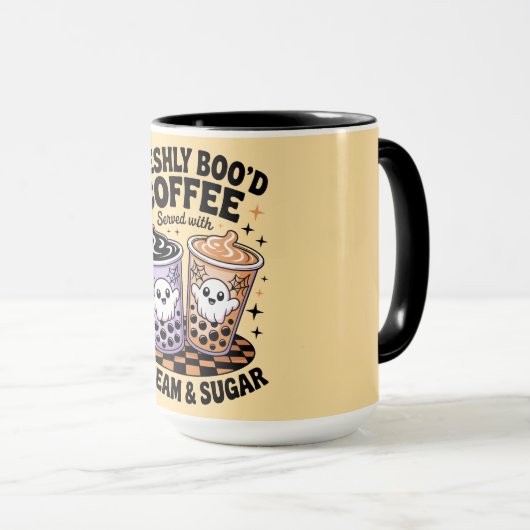 Schreeuw en suiker Halloween koffie Mok (Voorkant rechts)