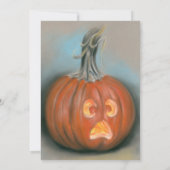 Schreeuw Jack O Lantern Pumpkin Halloween Party Kaart (Achterkant)