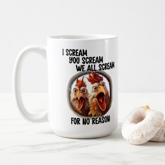 Schreeuw Koffiemok (Met donut)