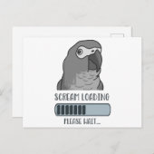 Schreeuw Laden Afrikaans grijs Briefkaart (Voorkant / Achterkant)