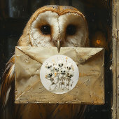 Schreeuw met wat Botten! Speelse volwassen Hallowe Ronde Sticker