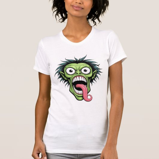 Schreeuw Monster Halloween T-shirt (Voorkant)