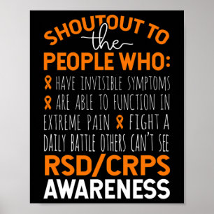 Schreeuw naar de mensen CRPS Awareness Poster