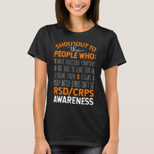 Schreeuw naar de mensen CRPS Awareness T-shirt