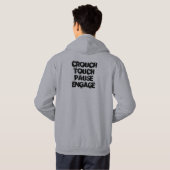 Schreeuw neer! hoodie (Achterkant volledig)