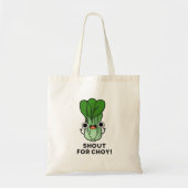 Schreeuw om Choy Grappige Groente Bok Choy Stunt  Tote Bag (Voorkant)