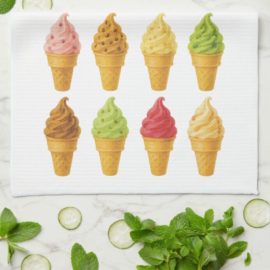 Schreeuw om ijs theedoek (Gevouwen)