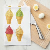 Schreeuw om ijs theedoek (Quarter Fold)