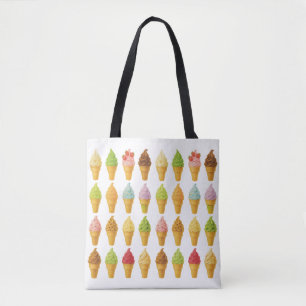Schreeuw om ijs tote bag