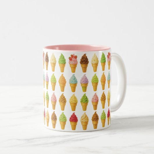 Schreeuw om ijs tweekleurige koffiemok (Voorkant rechts)