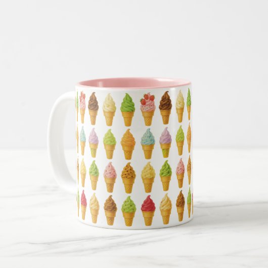 Schreeuw om ijs tweekleurige koffiemok (Voorkant links)