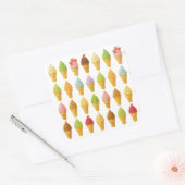 Schreeuw om ijs vierkante sticker (Envelop)