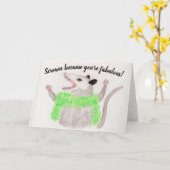 Schreeuw omdat je een geweldig leeg Wenskaart bent Kaart (Gele Bloem)