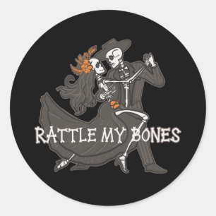 Schreeuw tegen mijn Botten Ronde Sticker