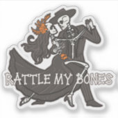 Schreeuw tegen mijn Botten Sticker (Voorkant)