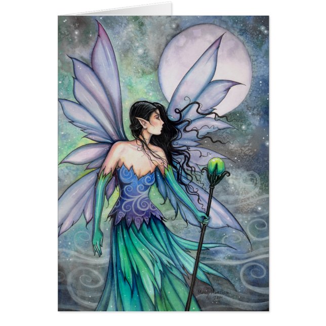 Schreeuw van de Wind Aquarel Fantasie Sprookjeskun (Voorkant)