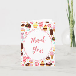 Schreeuw voor Ice Cream Meisjes Lief Schattig Verj Bedankkaart