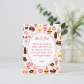 Schreeuw voor Ice Cream Meisjes Lief Schattig Verj Bedankkaart (Staand voorkant)