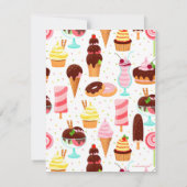 Schreeuw voor Ice Cream Meisjes Lief Schattig Verj Bedankkaart (Achterkant)