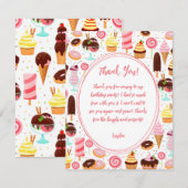 Schreeuw voor Ice Cream Meisjes Lief Schattig Verj Bedankkaart (Voorkant / Achterkant)