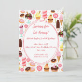 Schreeuw voor Ice Cream Meisjes Lief Schattig Verj Kaart (Staand voorkant)