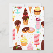 Schreeuw voor Ice Cream Meisjes Lief Schattig Verj Kaart (Achterkant)