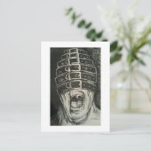 schreeuwen briefkaart (Staand voorkant)