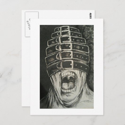 schreeuwen briefkaart (Voorkant / Achterkant)