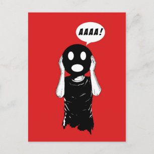 schreeuwen briefkaart