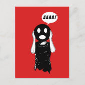 schreeuwen briefkaart (Voorkant)