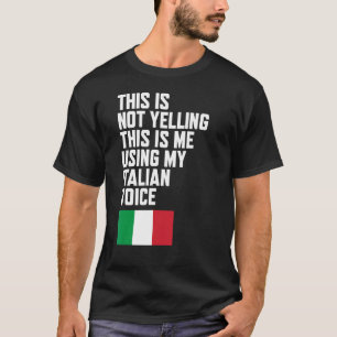 Schreeuwen Italiaanse stem Italiaanse vlag Tricolo T-shirt