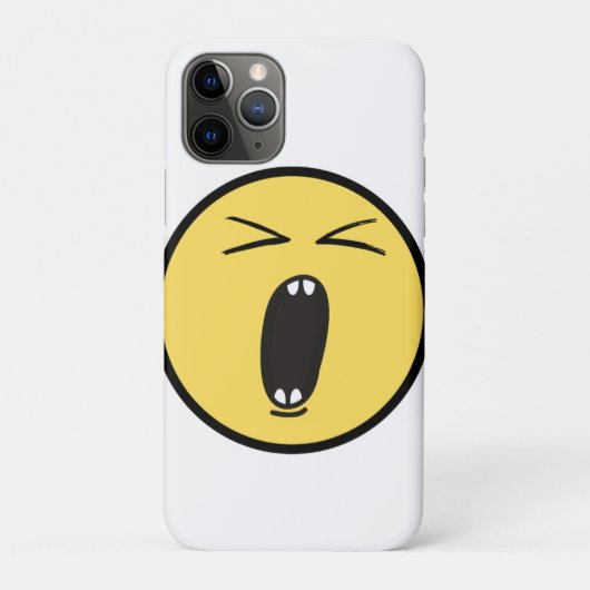 Schreeuwend gezicht op de luidspreker. Case-Mate iPhone case (Achterkant)