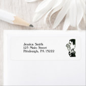  schreeuwend Man Etiket (Insitu)