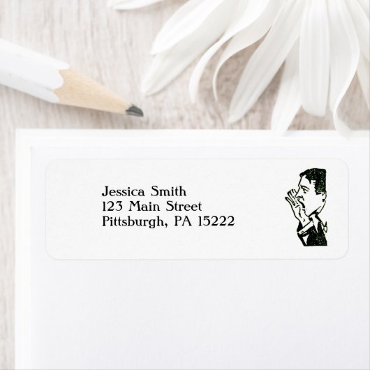 schreeuwend Man Etiket (Insitu)