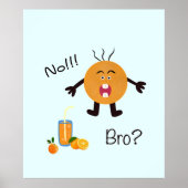 Schreeuwend sinaasappel poster (Voorkant)