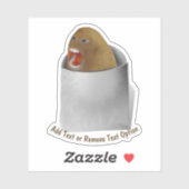 Schreeuwende Aardappel Sticker (Vel)