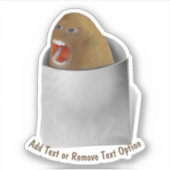 Schreeuwende Aardappel Sticker (Voorkant)