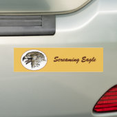 Schreeuwende adelaar bumpersticker (Op auto)