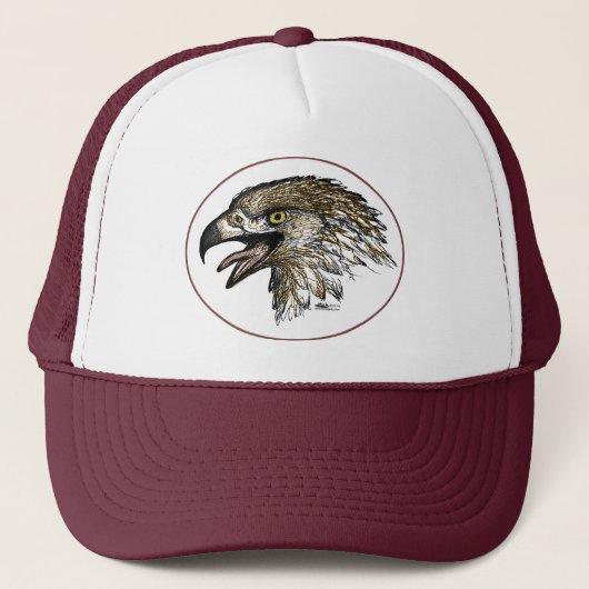 Schreeuwende adelaar trucker pet (Voorkant)
