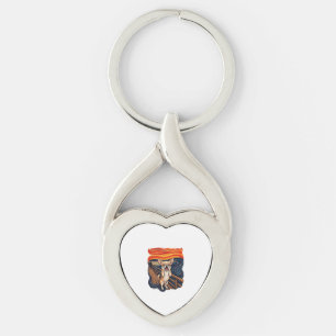 Schreeuwende Chihuahua-hond Schreeuwbrug_1 Sleutelhanger