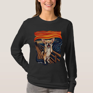 Schreeuwende Chihuahua-hond Schreeuwbrug_1 T-shirt