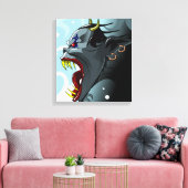 Schreeuwende Demon Canvas Afdruk (Insitu (Woonkamer))