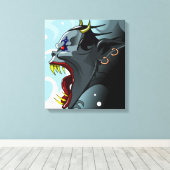 Schreeuwende Demon Canvas Afdruk (Insitu (Houten vloer))