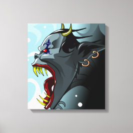 Schreeuwende Demon Canvas Afdruk